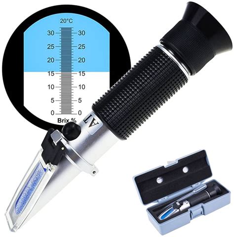 brix meter refractometer for measuring sugar content|brix refractometer chart.